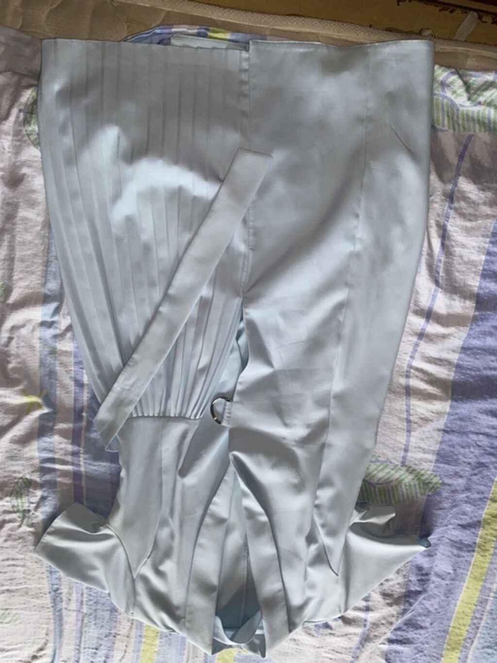 Açıq mavi rəngdə qadın donu - Model: qolları qısa, yaxası klassik — Şəxsi əşyalar, Bakı (2)