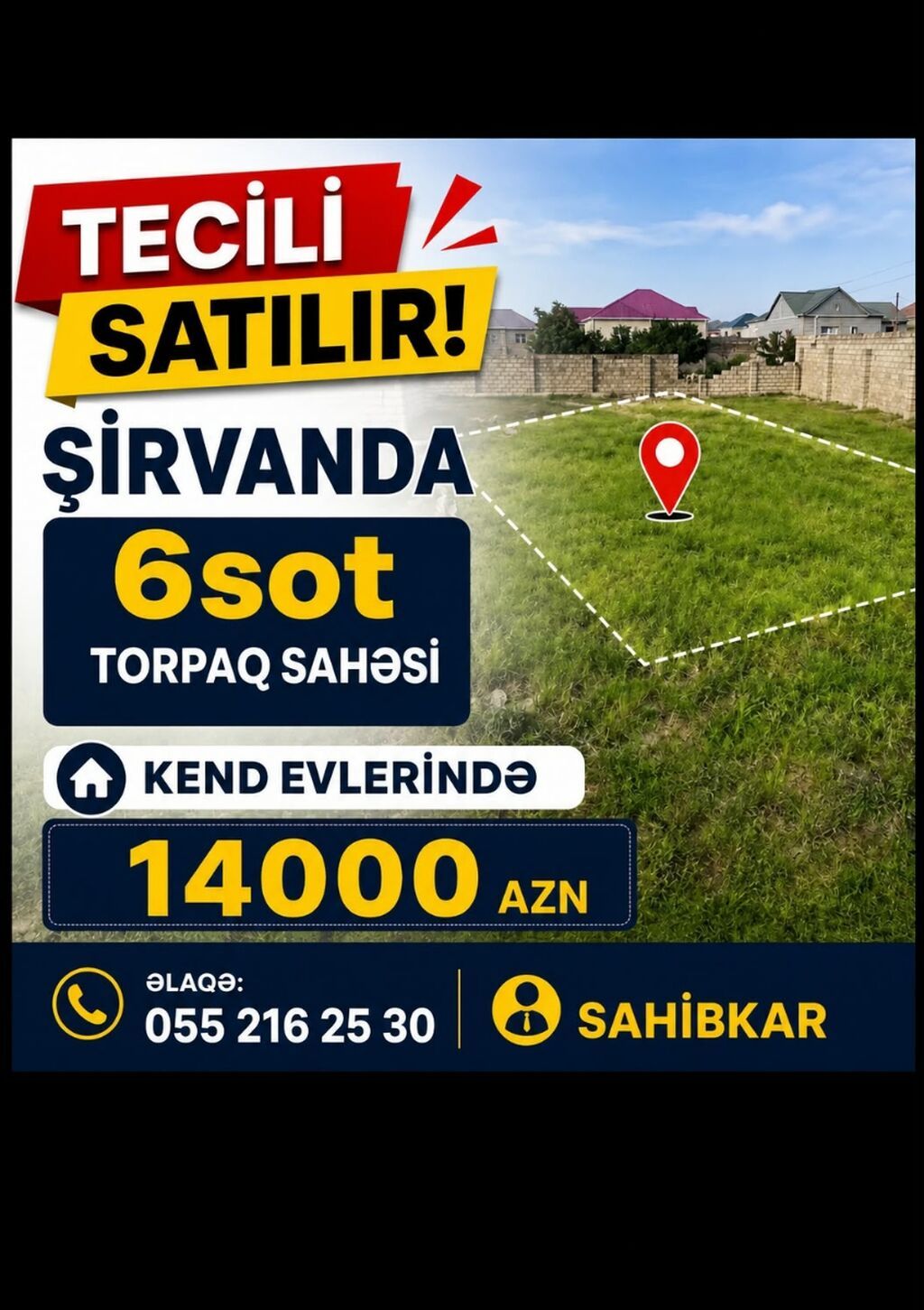 6 sot, Tikinti, Mülkiyyətçi — Torpaq, Şirvan