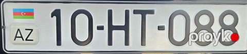 Avtomobil qeydiyyat nişanı - 10-HT-088 — Sumqayıt