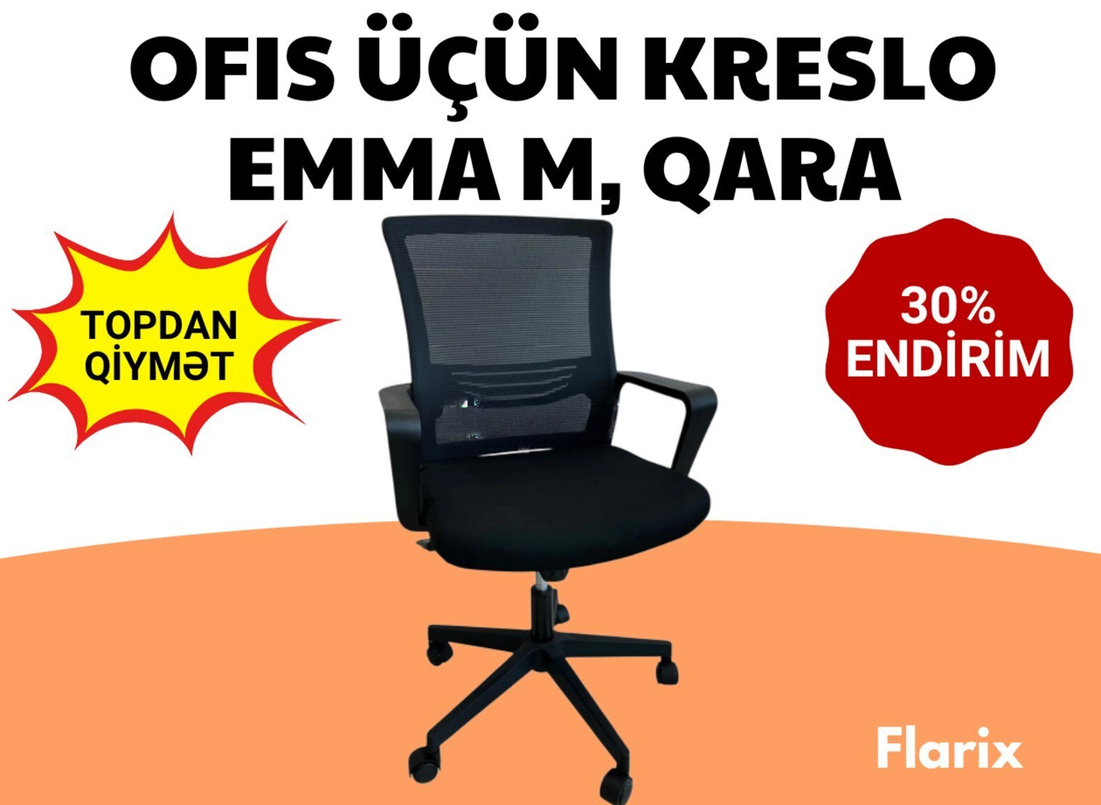 Qara rəng, Ofis üçün kreslo — Ofis mebeli