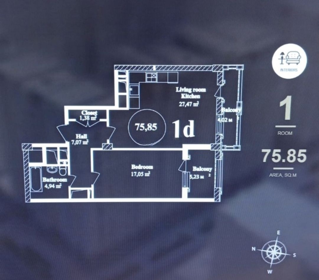 Satılır 2 otaqlı yeni tikili 76 m² — Mənzil, Bakı (4)