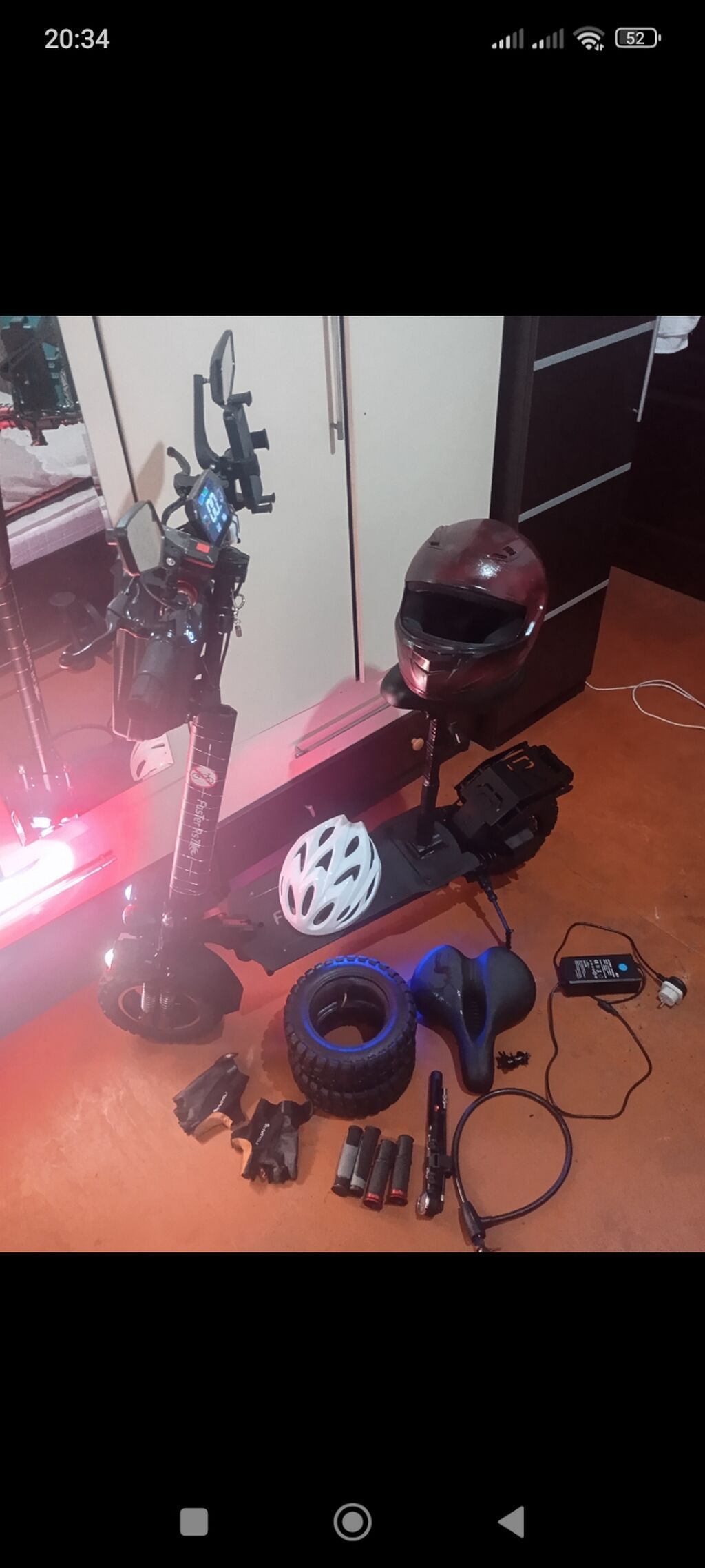 Yeni FasTer Rs7 Skuter Elektrik skuter – güclü işıqlandırma və rahat — İdman, hobi, istirahət, Digah (8)