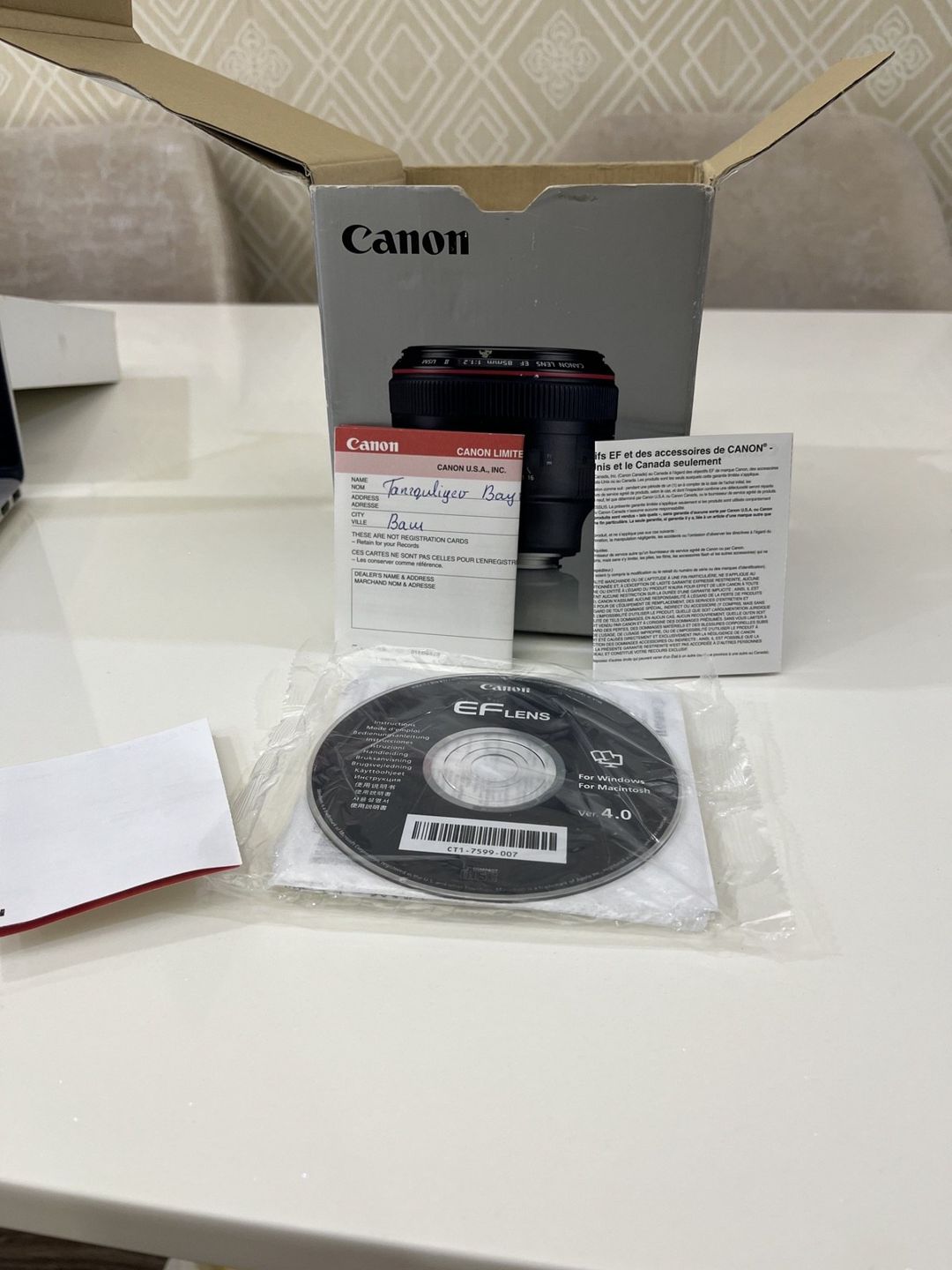 Canon 85 mm f/1.2 lens — Elektronika, Bakı (6)