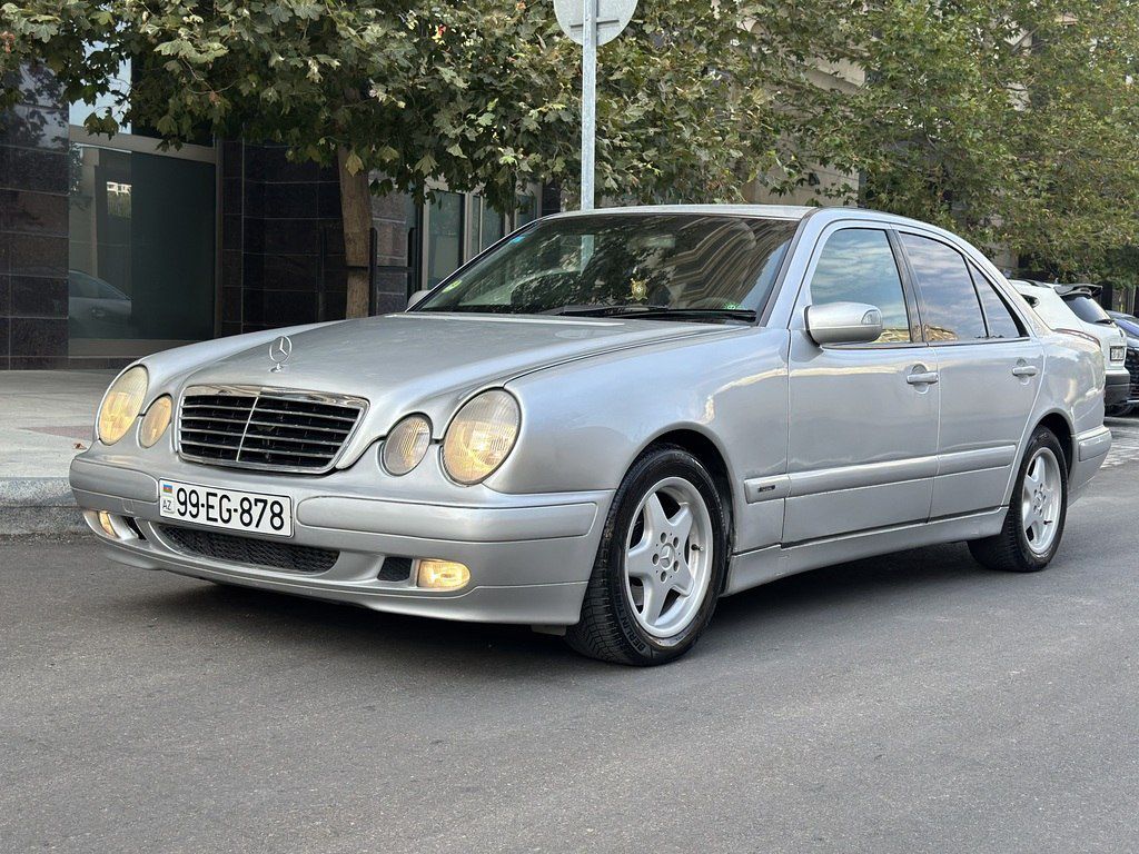 Mercedes E 220, 2.2 L, 2000 il, 332 000 km — Avtomobillər, Bakı (2)