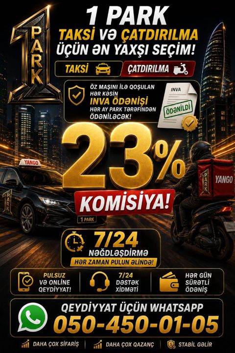 Taksi sürücüsü tələb olunur, Şəxsi nəqliyyat vasitəsi ilə, İşəmuzd ödəniş, 6 ildən artıq təcrübə — Bakı