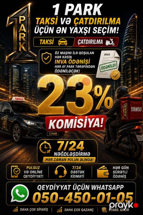 Taksi sürücüsü tələb olunur, Şəxsi nəqliyyat vasitəsi ilə, İşəmuzd ödəniş, 6 ildən artıq təcrübə — Bakı