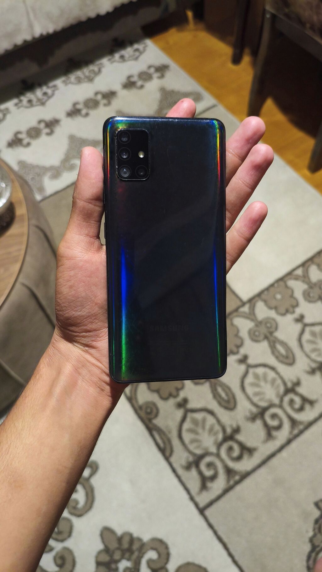 Samsung Galaxy A51, 128 GB, rəng - Qara, Sənədlərlə — Samsung, Gəncə (3)