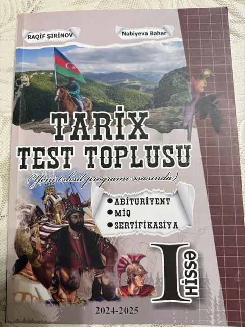 Məhsul: “Tarix Test Toplusu” – I hissə (2024–2025) Müəlliflər: Raqif — Digah