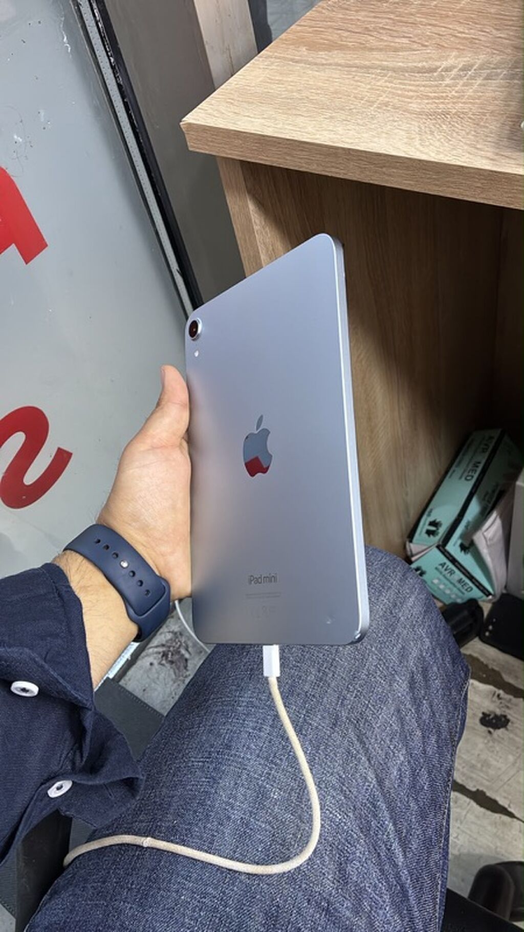 İ pad mini 7 97 pil 128 yaddas Zavod Yungul ciziqlari var — Elektronika, Bərdə (3)
