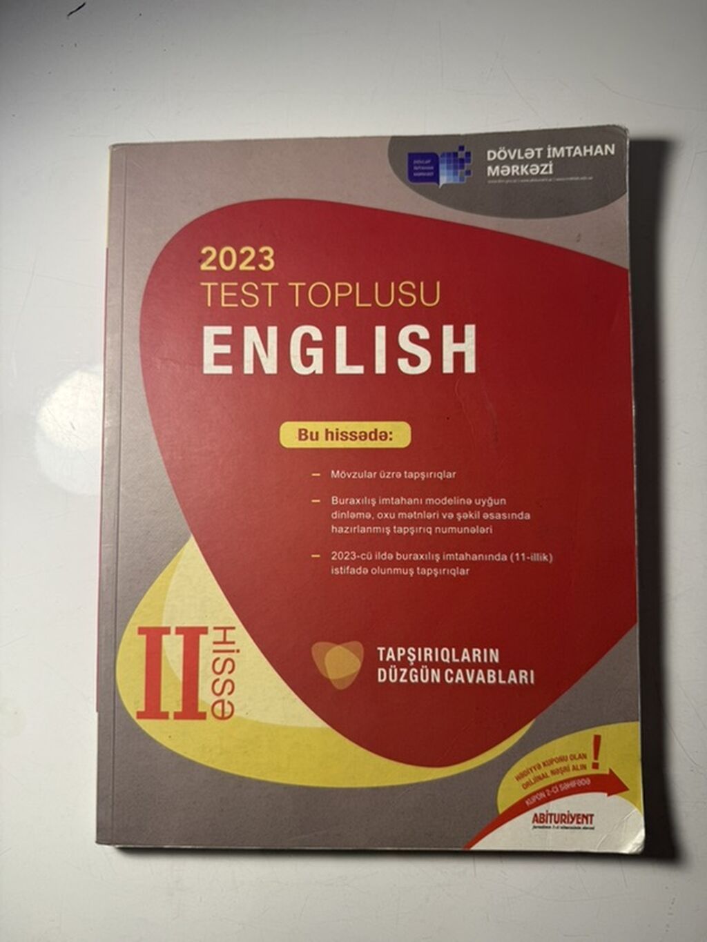 DİM test topluları dəsti Məhsul təsviri: - Dövlət İmtahan Mərkəzinin — Kitablar və jurnallar, Bakı (5)