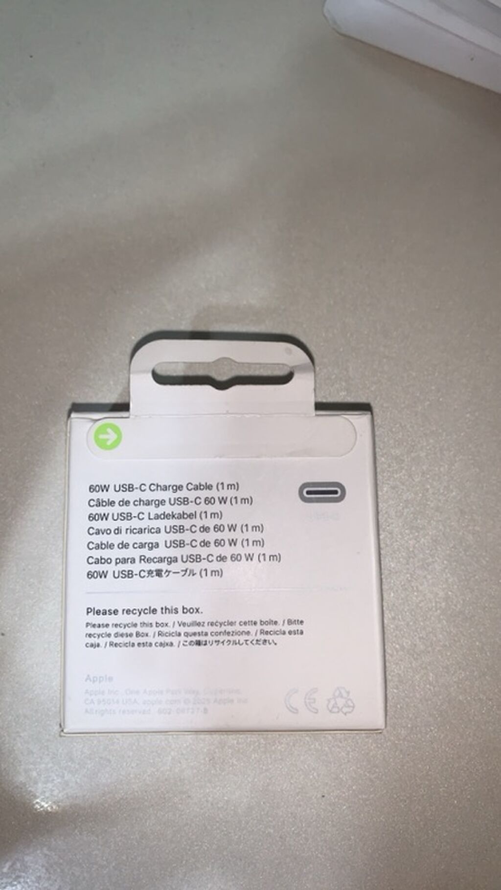 (Tam originam)Apple Usb‑c 60W Şarj Kabeli (1 m) - Model: A2795, kod — Elektronika, Bakı (2)
