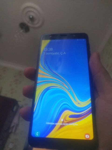 Samsung Galaxy A7 2018, 64 GB, rəng - Mavi — Bakı