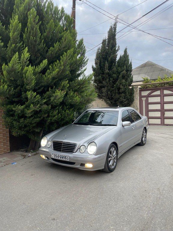 Mercedes E 200, 2.0 L, 2000 il, 383 000 km — Avtomobillər, Bakı (5)