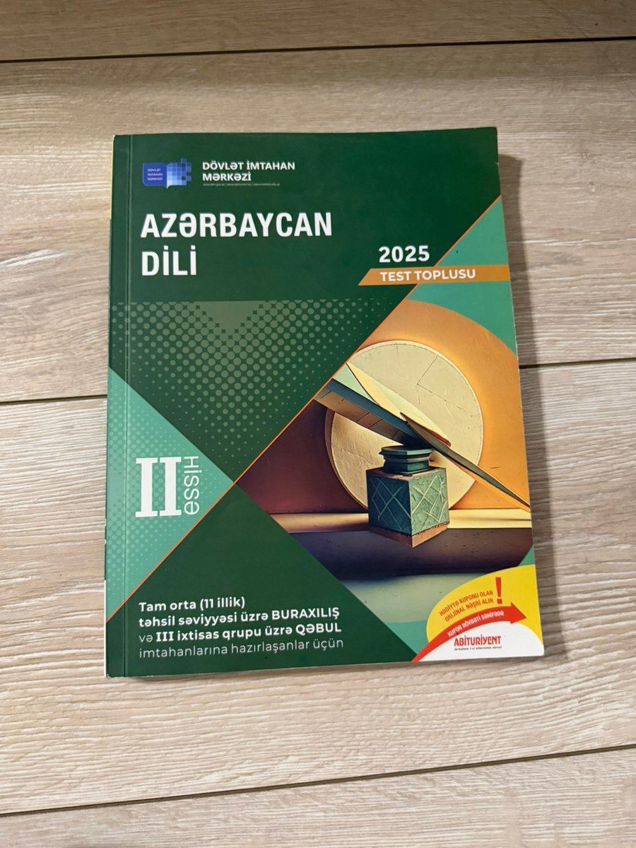 Test toplusu Azərbaycan dili DİM 1və 2 ci hissə — Sırt çantaları, ranelər, çantalar, Bakı (2)