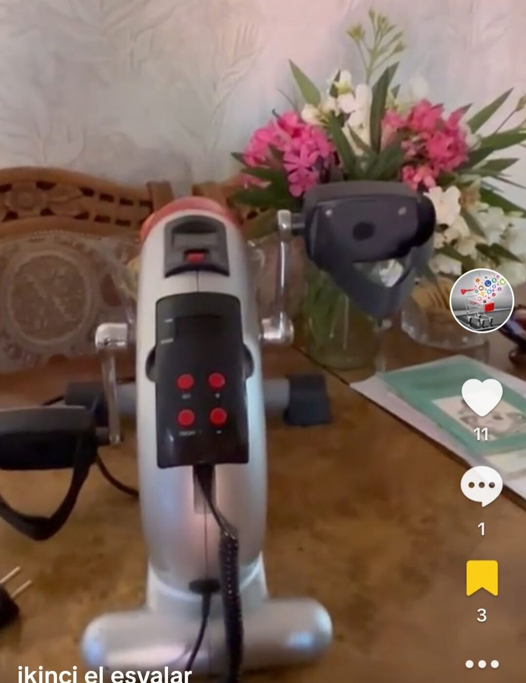 LifeTop elektrik pedal-trenajor - Masa üstü kompakt dizayn: həm ayaq — İdman və istirahət, Digah (4)