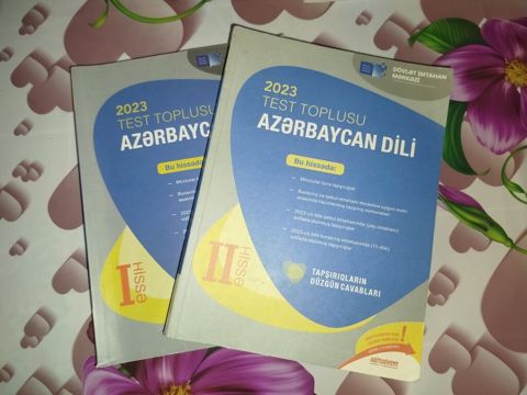 1 və 2 ci hissə Azərbaycan dili test toplusu.Təzədən seçilmir.İkisi — Xaçmaz