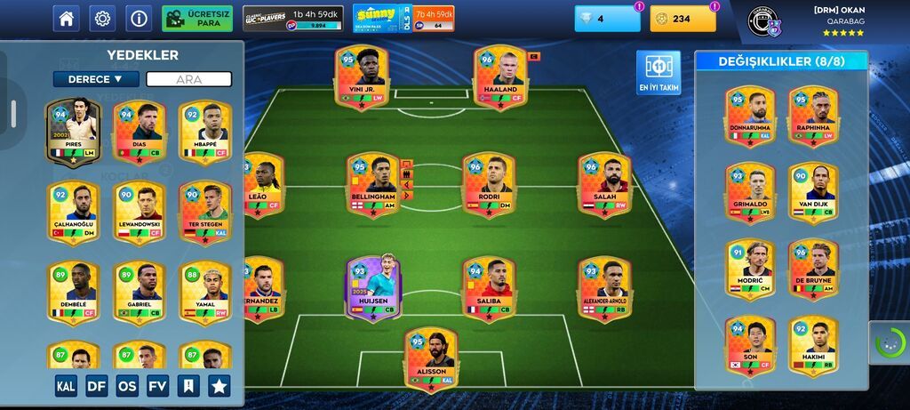 Top Eleven/menecer oyunu üçün yüksək reytinqli hesab/squad - Oyun — İdman, hobi, istirahət, Bakı (2)