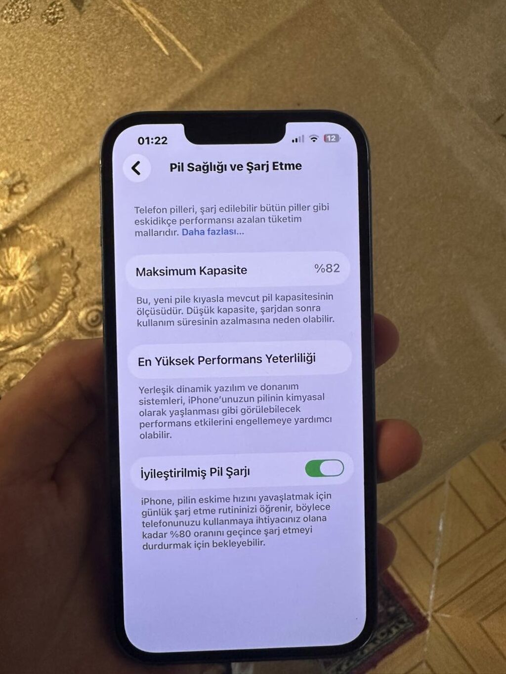 IPhone 13, 128 GB, Mavi, Barmaq izi, Face ID — Apple iPhone, Qazax (2)
