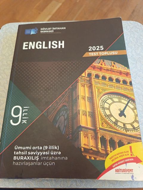 English 9 İllik Test Toplusu tam təzədir istifadə olunmayıb — Bakı