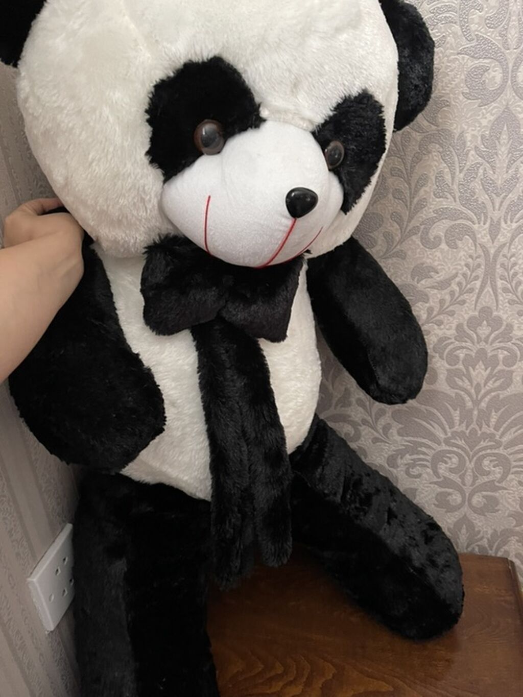 Böyük ölçülü yumşaq oyuncaq panda - Rəng: qara-ağ - Material: yumşaq — Yumşaq oyuncaqlar, Xırdalan (2)