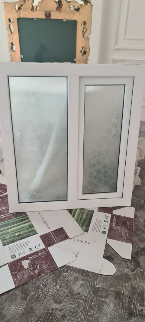 PVC pəncərə bloku - Material: ağ rəngli PVC profil - Quruluş: 2 — Bakı