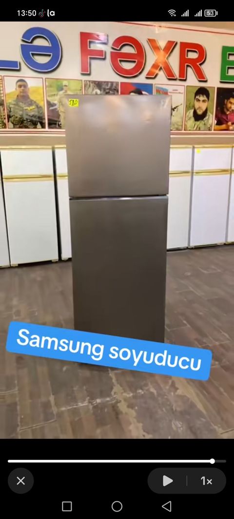 Samsung iki qapılı soyuducu - Rəng: metalik boz (inox dizayn) - Üst — Digah
