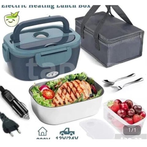 Elektrikli İsitməli Lunch Box – ev yeməyinizi hər yerdə isti saxlayan — Bakı