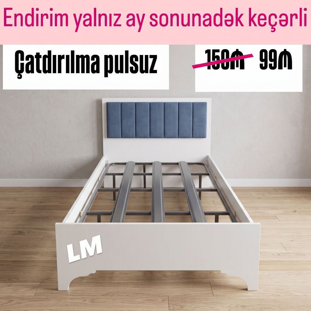Yeni, Təknəfərlik çarpayı — Mebel, Bakı (2)