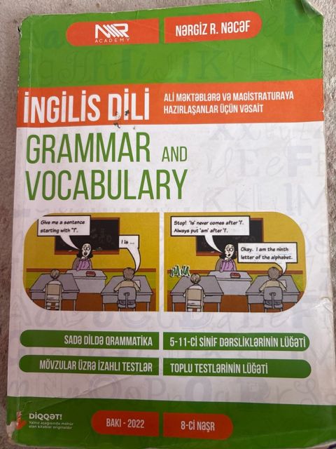 Nərgiz Nəcəf grammar and vocabulary 2022(8ci nəşr) — Xırdalan