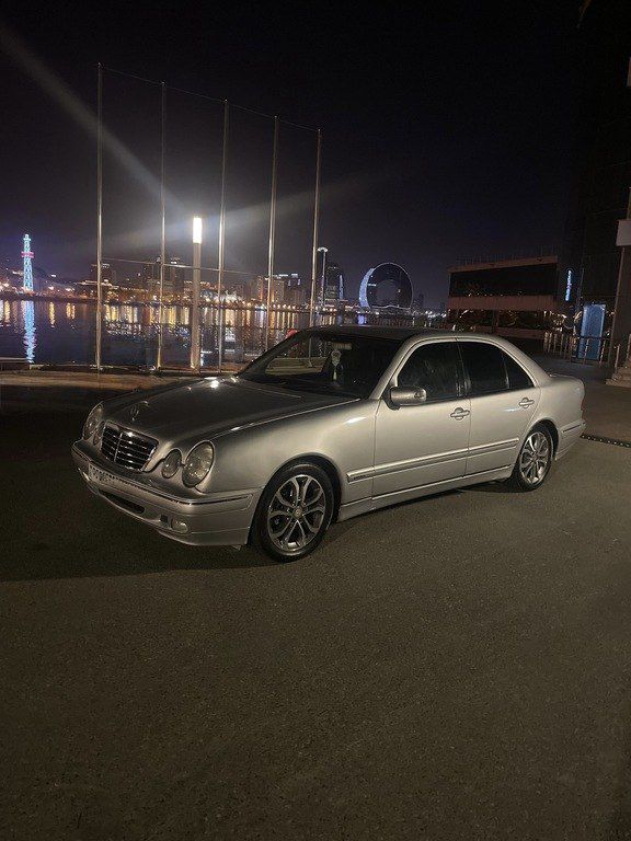 Mercedes E 200, 2.0 L, 2000 il, 383 000 km — Avtomobillər, Bakı (12)