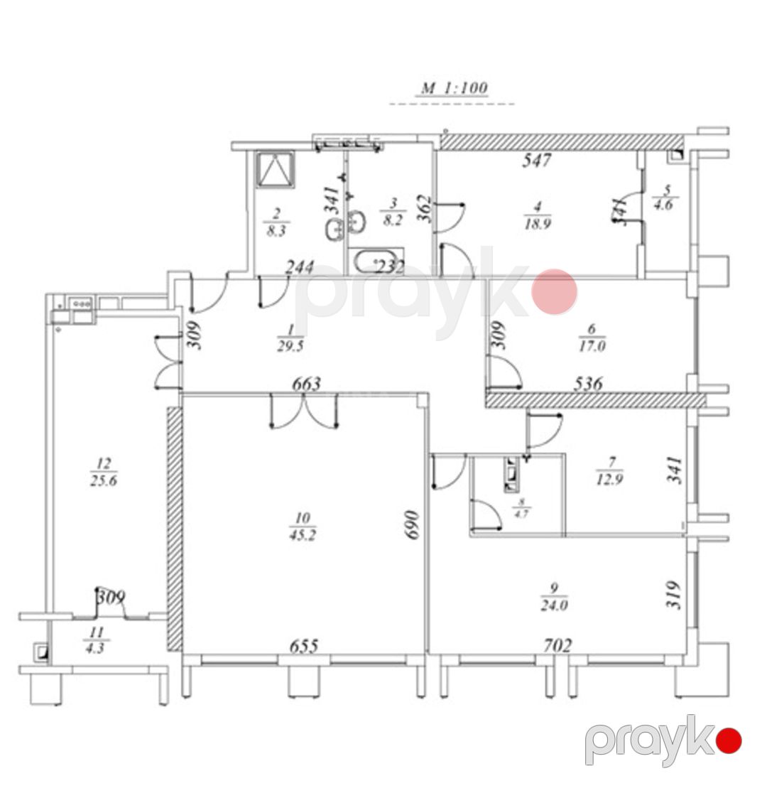Satılır 5 otaqlı yeni tikili 210 m² — Mənzil, Bakı (7)