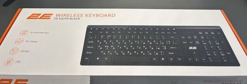 2E KS210 Black simsiz klaviatura Yenidir — Bakı