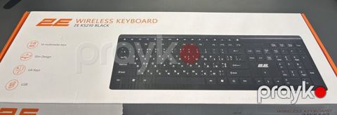 2E KS210 Black simsiz klaviatura Yenidir — Bakı