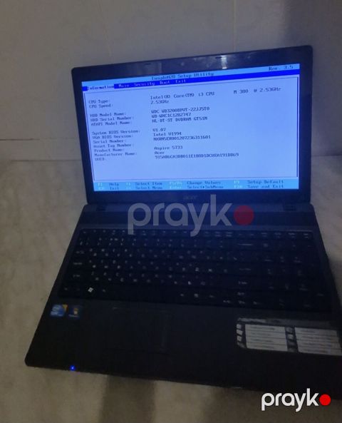 Acer Aspire 5733 noutbuku noutbuk ideal vəziyyətdədir. Çox az — Bakı