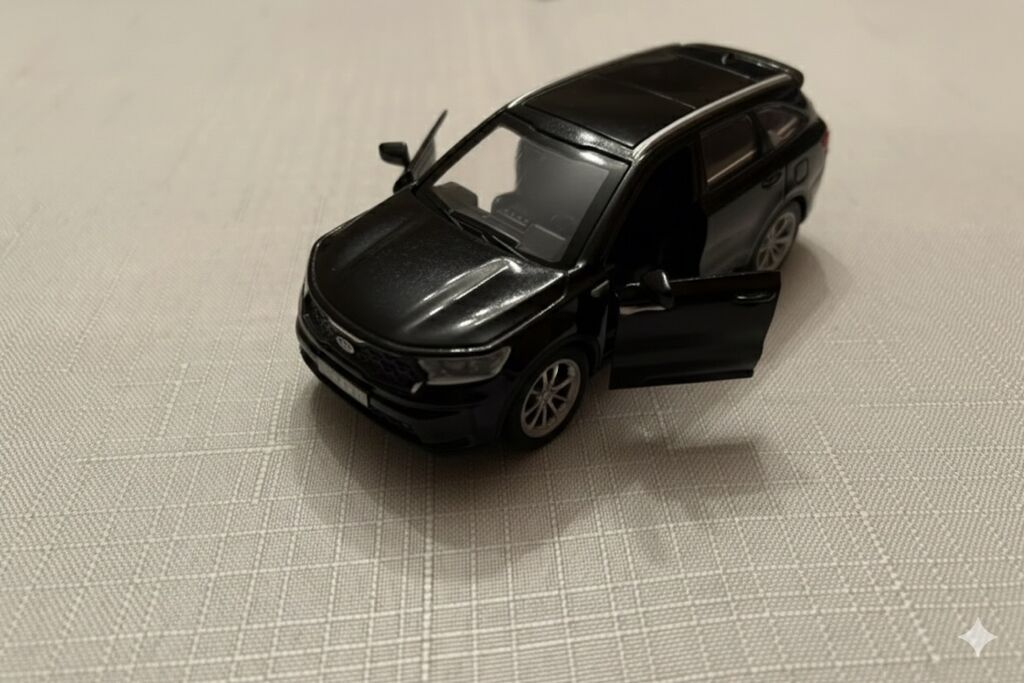 Qara rəngli die-cast miniatür SUV maşın modeli - Korpus: metal — Oyuncaqlar, Bakı (2)