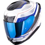 Motosiklet dəbilqəsi EXO 391 LEO White-Blue — Cars