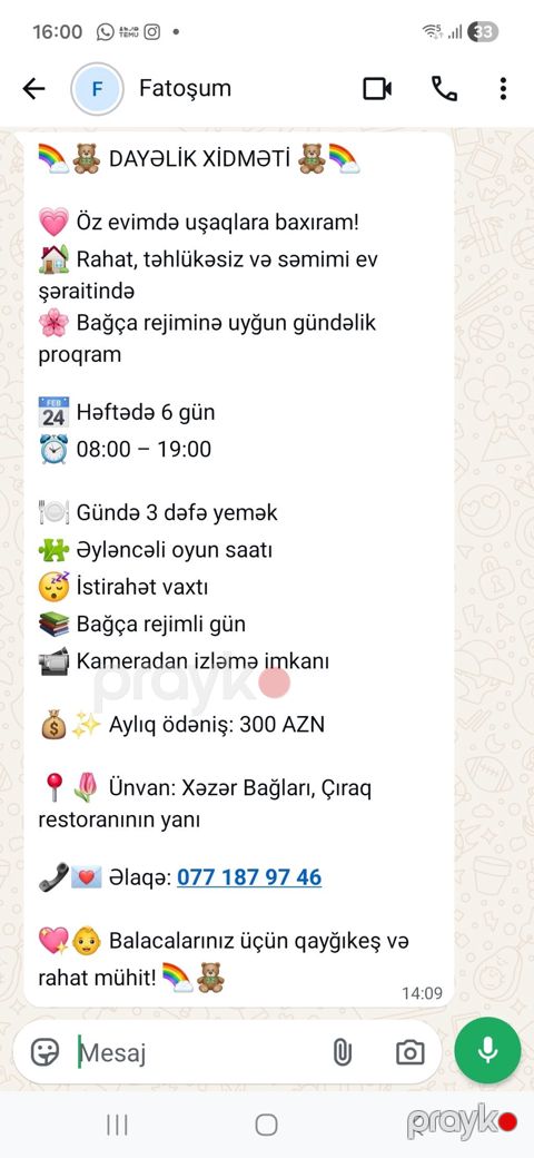 Uşaq baxımı xidməti – ev şəraitində - Rahat, təhlükəsiz və səmimi ev — Sumqayıt