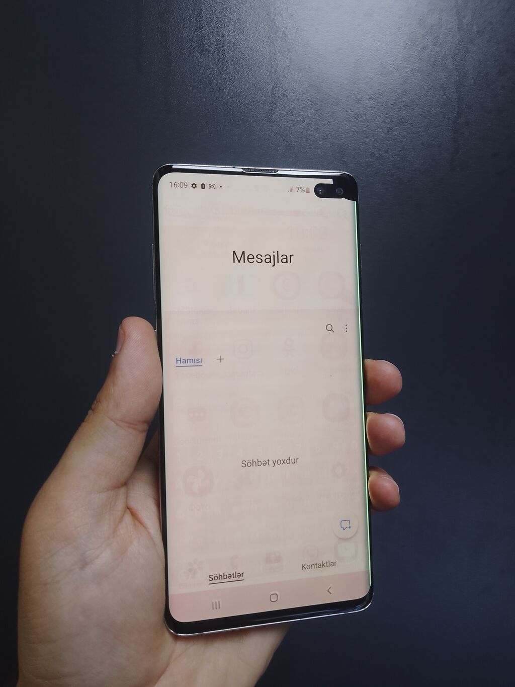 Samsung Galaxy S10 Plus, 128 GB, rəng - Qara, Simsiz şarj — Samsung, Masazır (9)