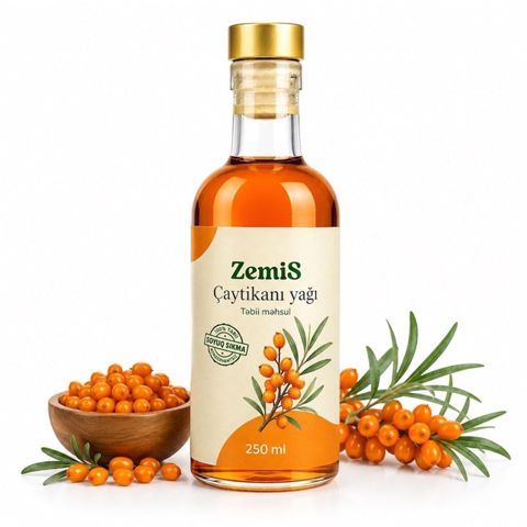 ZemiS Çaytikanı yağı – 250 ml - Tərkib: 100% təbii çaytikanı yağı — Bakı
