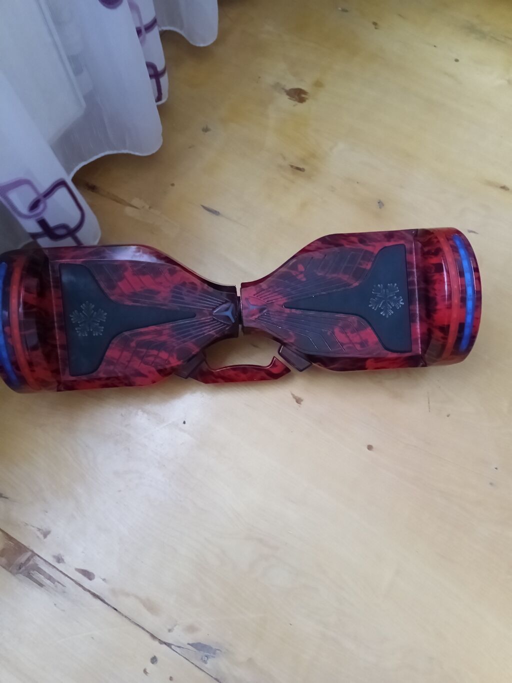 Qırmızı-qara naxışlı hoverboard (özünü tarazlayan skuter) - 6.5" — İdman, hobi, istirahət, Digah (2)
