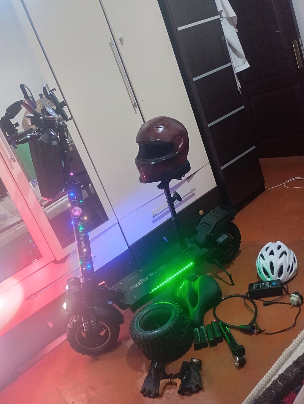Elektrik skuter – güclü işıqlandırma və oturacaqlı Xüsusiyyətlər — İdman, hobi, istirahət, Digah (8)