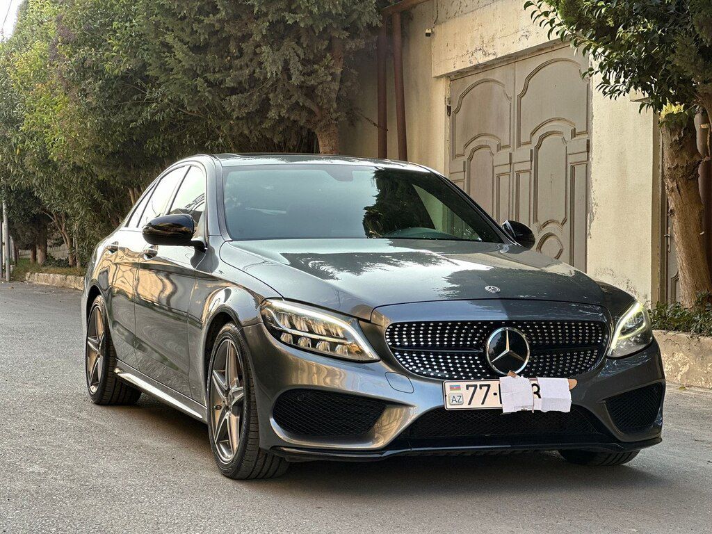 Mercedes C 200, 2.0 L, 2017 il, 185 000 km — Avtomobillər, Bakı (3)