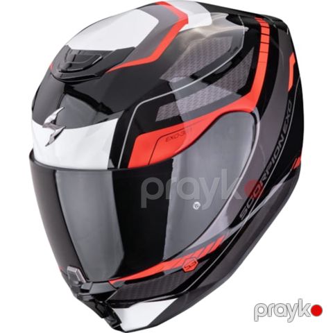 Motosiklet dəbilqəsi EXO 391 LEO Black-Red