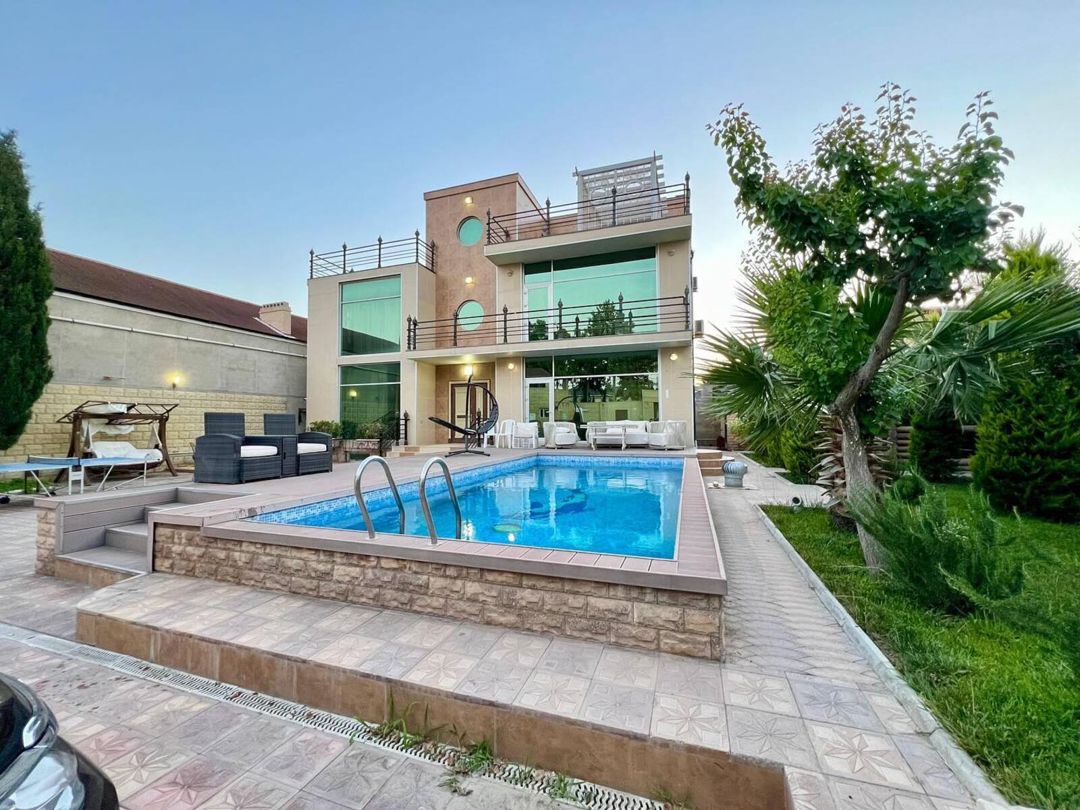 İcarəyə verilir 6 otaqlı həyət evi/bağ evi 450 m² — Ev, villa, Bakı (5)