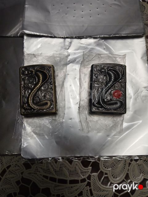 Zippo.zagiqalkalar. alışqanlar – “Kobra” relyef naxışlı. - Korpus