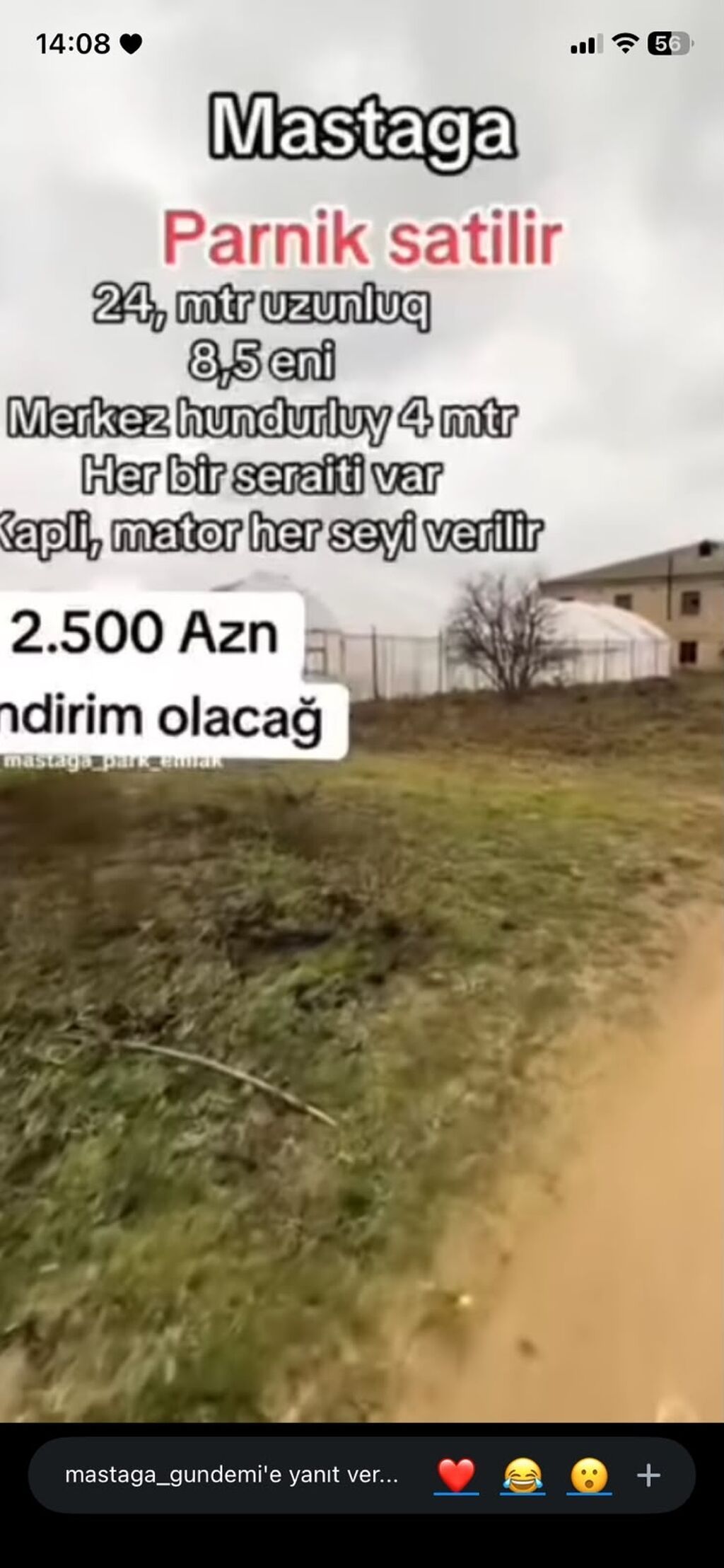 Mərdəkan/Maştağa istiqamətində polikarbon/plyonka örtüklü parnik — Digər, Digah (3)