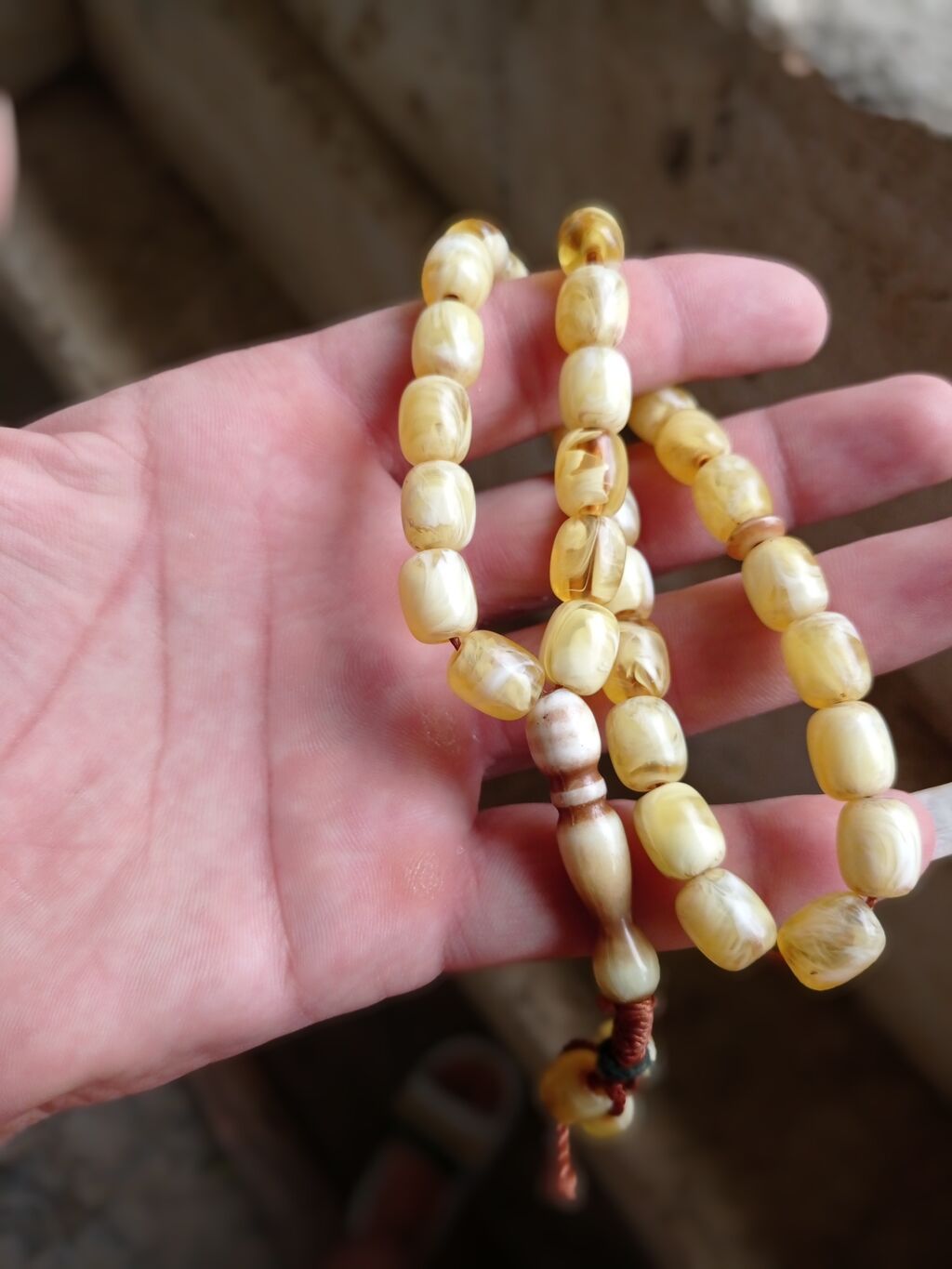 Məhsul: Kəhrəba üslublu təsbeh - Material: Bal tonlarında — Aksesuarlar, Goranboy (2)