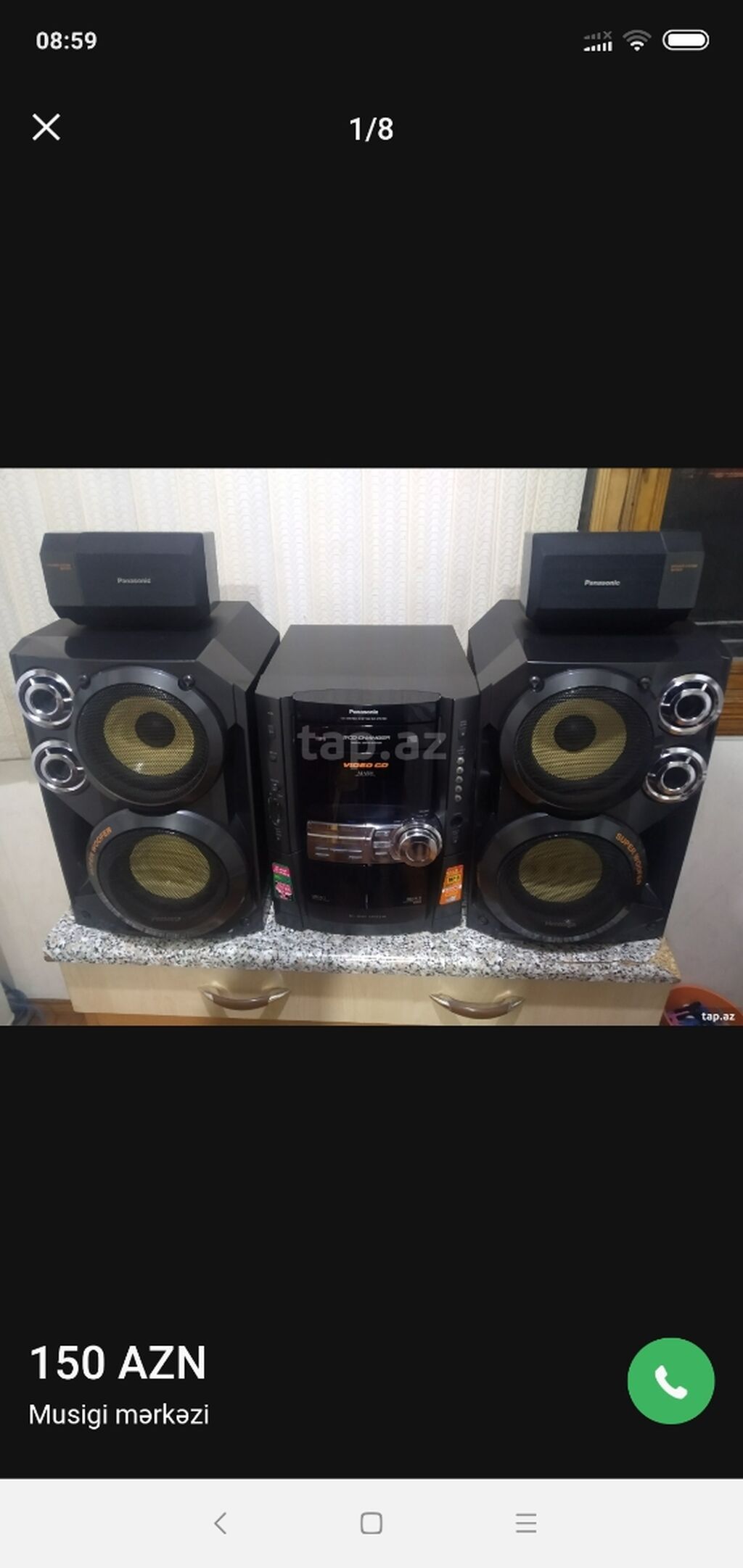 Panasonic musiqi mərkəzi komplekti - Model: Panasonic mini Hi‑Fi — Elektronika, Bakı