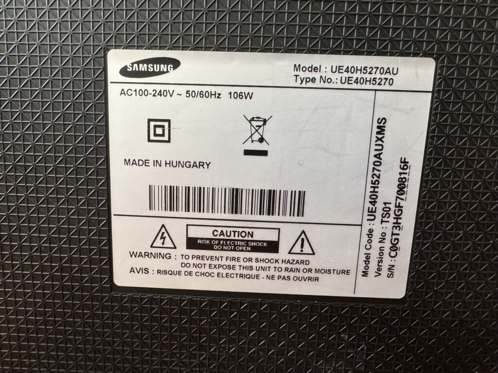 Samsung LED TV – Model: UE40H5270AU (40") - Ekran: 40 düym, LED — Televizorlar, Bakı (3)
