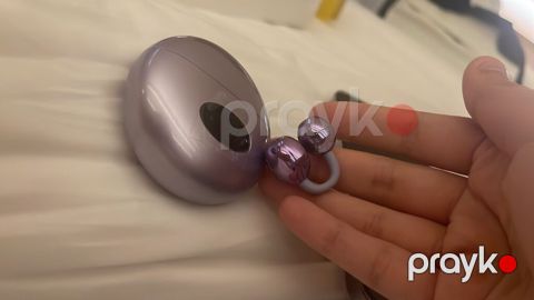 Simli bənövşəyi rəngdə simsiz qulaqlıq seti Təxmini 10 gün öncə çində — Bakı